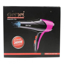 Фен з іонізацією Gemei GM-1766 2600 Вт чорний з фіолетовим (RZN-23094186) Фен з іонізацією Gemei GM-1766 2600 Вт чорний з фіолетовим (RZN-23094186)
