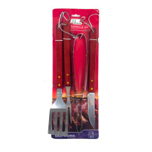 Набір для барбекю та грилю 4в1 Empire 1032 Вуд нержавіюча сталь коричневий (RZN-23105747)