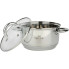 Набір каструль нержавіюча сталь 12 предметів Oscar OSR-4002 Verona зі скляними кришками сріблястий (RZN-23105563)