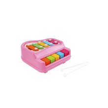 Іграшковий ксилофон-фортепіано Technok Toys 7907 20 см рожевий (RZN-23106774)