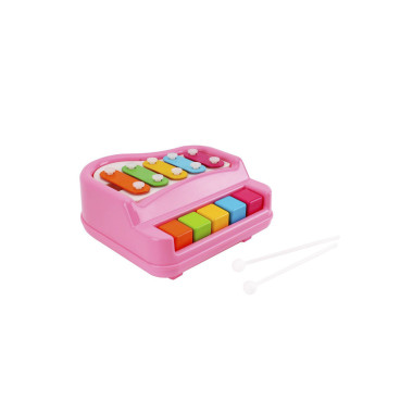 Іграшковий ксилофон-фортепіано Technok Toys 7907 20 см рожевий (RZN-23106774)