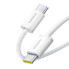 Кабель Type-C/Type-C 2 м Baseus Dynamic 4 100 Вт білий (RZN-23106333)