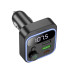 FM-трансмітер модулятор Hoco E85 Tiger Bluetooth USB+Type-C з дисплеєм чорний (RZN-23105358)