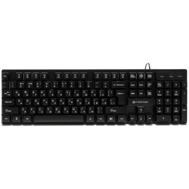 Клавіатура дротова Hölmer K-01GS з підсвіткою чорний (RZN-23105701)