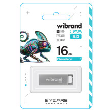 Флеш пам'ять USB 16 GB Wibrand Chameleon USB 2.0 сріблястий (RZN-23102893)