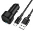 Автомобільний зарядний пристрій з кабелем USB/Type-C BOROFONE BZ34 Cloud 18 W чорний (RZN-23106426)