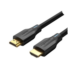 Кабель HDMI/HDMI 1 м Vention Cotton Braided AAUBF 8K v2.1 чорний (RZN-23101806)