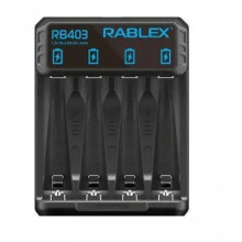 Зарядний пристрій USB 4хААА/АА Rablex RB403 2000 mA чорний (RZN-23105404)