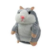 Інтерактивна іграшка-повторюшка Хом'як 15 см сірий з білим (RZN-23102525) Інтерактивна іграшка-повторюшка Хом'як 15 см сірий з білим (RZN-23102525)