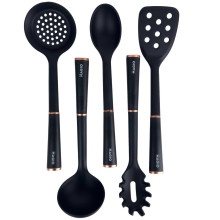 Кухонний набір MAGIO MG-1140 настільний 5 предметів силікон чорний (RZN-23102994) Кухонний набір MAGIO MG-1140 настільний 5 предметів силікон чорний (RZN-23102994)