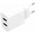 Зарядний пристрій з кабелем 2хUSB/Apple Lightning 1 м XO L109 12 W 5 V 2.4 A білий (RZN-23102270)