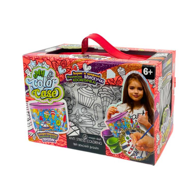 Набір для дитячої творчості Косметичка-розмальовка My Color Case Danko Toys CPB-01-02U різнобарвний (RZN-23101939)