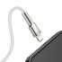 Кабель USB/Apple Lightning 1 м Baseus Cafule Series Metal 2.4 А білий (RZN-23102076)