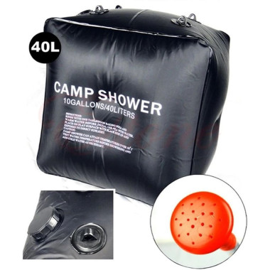 Душ портативний туристичний Camp Shower 40 л чорний (RZN-23093269)