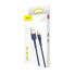 Кабель USB/Apple Lightning 1 м Baseus Cafule Cable 2.4 А синій (RZN-23099901)