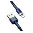 Кабель USB/Apple Lightning 1 м Baseus Cafule Cable 2.4 А синій (RZN-23099901)