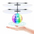 Інтерактивна літаюча іграшка Sensor Flying Ball зі світловими ефектами 12 см прозорий (RZN-23094558)