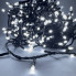 Світлодіодна гірлянда-нитка чорний дріт 500 LED Xmas конус 25 м 8 режимів білий (RZN-23092306)