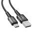 Кабель USB/Type-C 1.2 м ACEFAST С10-04 3 А чорний (RZN-23099921)