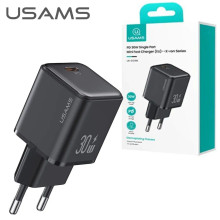 Зарядний блок живлення Туре-С Usams US-CC186 30 W чорний (RZN-23099926)