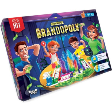 Настільна гра Danko Toys ДТ-БИ-07 Brandopoly 2-4 гравці для дітей та дорослих (RZN-23098760)