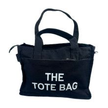 Сумка-шопер жіноча The Tote Bag 40 х 30 х 17 см текстиль чорний (RZN-23094784)