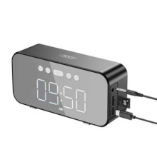 Колонка портативна XO F41 Mirror Clock Bluetooth FM з годинником чорний (RZN-23100537) Колонка портативна XO F41 Mirror Clock Bluetooth FM з годинником чорний (RZN-23100537)
