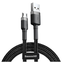 Кабель USB/micro-USB 0.5 м Baseus Cafule 2.4 А чорний (RZN-23098842)