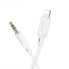 Аудiокабель Apple Lightning/3.5 мм AUX 1 м BOROFONE BL18 білий (RZN-23099909)