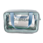 Косметичка жіноча Washbag 180-12 27 х 10 х 16 см з ручкою блакитний (RZN-23100045)