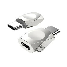 Перехідник microUSB F/Type-C M Hoco UA8 сріблястий (RZN-23097801)