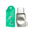 Перехідник microUSB F/Type-C M Hoco UA8 сріблястий (RZN-23097801)