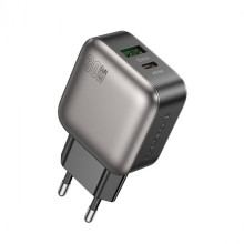 Зарядний блок живлення USB+Type-C Borofone BAS55A 30 W чорний (RZN-23099925)