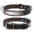 Нашийник для собак М світловідбиваючий Collar 02491 шкіра 25 мм 38-50 см чорний (RZN-23100843)