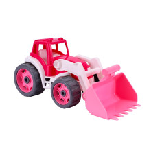 Іграшковий трактор Technok Toys 8195 рухливий ківш пластик 36 см рожевий (RZN-23098864)