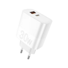 Зарядний блок живлення USB+Type-C WUW C208 30 W білий (RZN-23099933)