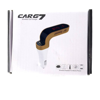 FM трансмітер модулятор CAR G7 Bluetooth USB MicroSD 1 А чорний (RZN-23092764)