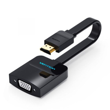 Перехідник HDMI M/VGA F 15 cм Vention 42154 чорний (RZN-23098897)