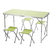 Стол для пикника раскладной Folding Table с стульями Зелёный