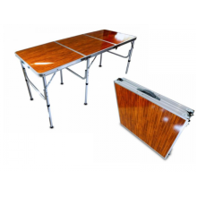 Стол для пикника раскладной Folding Table с 6 стульями 180 х 60 х 70 см  Коричневый