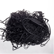 Вулична гірлянда Бахрома 50 м 840 LED чорний провід Білий 50MBW (LG-50MBW)