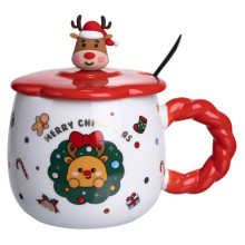 Новогодняя фарфоровая чашка 