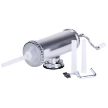 Шприц для ковбаси ручний 11×30 см горизонтальний ковбасний шприц 2 л для фаршу 3 насадки 16788-2 (LG-16788-2)