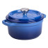 Каструля чавунна емальована 2 л з кришкою Ø20 см Синя HP-1-2BL (LG-HP-1-2BL)