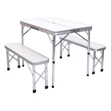 Комплект туристичний стіл + 2 лавки складні меблі Білий Lugi JY-9060W (LG-JY-9060W) Комплект туристичний стіл + 2 лавки складні меблі Білий Lugi JY-9060W (LG-JY-9060W)
