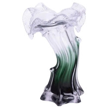 Декоративна скляна ваза для квітів 20 см фігурна ваза 125 мл Зелена HP-9-2 (LG-HP-9-2) Декоративна скляна ваза для квітів 20 см фігурна ваза 125 мл Зелена HP-9-2 (LG-HP-9-2)