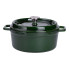 Каструля чавунна емальована 3,5 л з кришкою Ø24 см Зелена HP-1-1 (LG-HP-1-1)