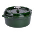 Каструля чавунна емальована 3,5 л з кришкою Ø24 см Зелена HP-1-1 (LG-HP-1-1)