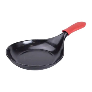 Чавунна сковорода з силіконовою ручкою Ø21 см для електричної та газової плити 0,5 л HP-1-12 (LG-HP-1-12)