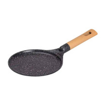 Алюмінієва млинна сковорода з мармуровим антипригарним покриттям Ø 20 см, товсте дно MGC Black HP-4-426B (LG-2358506313)